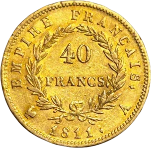 inscriptions dans une couronne végétale.