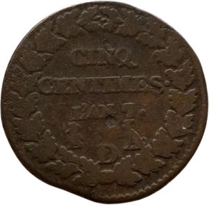 inscriptions dans une couronne végétale.