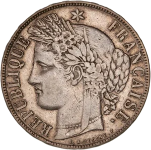 Tête de la déesse Cérès à gauche.