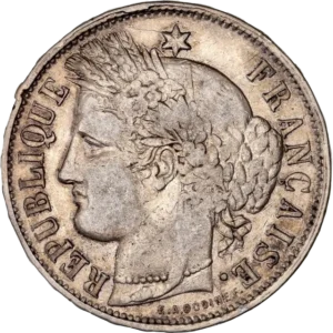 Tête de la déesse Cérès à gauche.