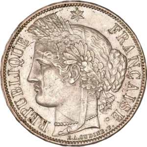 Tête de la déesse Cérès à gauche.