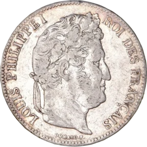 Tête laurée de Louis Philippe Ier à droite.