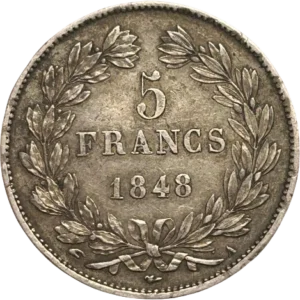 Tête laurée de Louis Philippe Ier à droite.