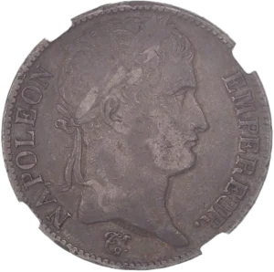 Buste lauré de Napoléon Ier à droite.