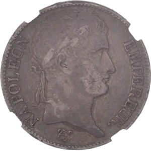 Buste lauré de Napoléon Ier à droite.