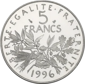 La Semeuse allant a gauche.