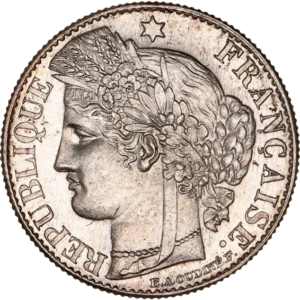 Tête de la déesse Cérès à gauche.