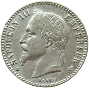 50 CENT. sous une couronne.