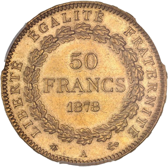 Note : Monnaie gradée PCGS MS62. Monnaie de même grade que celui de la Collection Idéale.