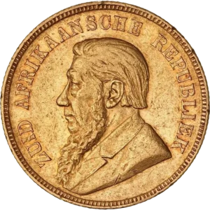 Buste de Paul Kruger à gauche.