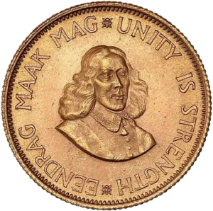 Buste de Jan Van Riebeeck de trois quarts de face à droite.