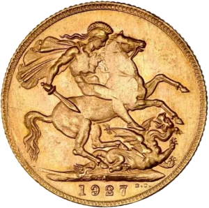 Buste de George V à gauche.