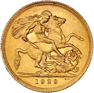 Saint Georges à cheval terrassant le dragon.