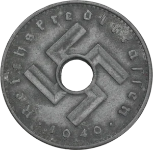 Tête d'aigle à gauche.