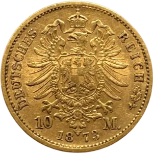 Aigle impérial couronné et décoré d'un blason.