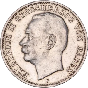 Tête de Frederic II à gauche.