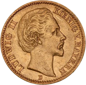 Tête nue de Louis II à gauche.