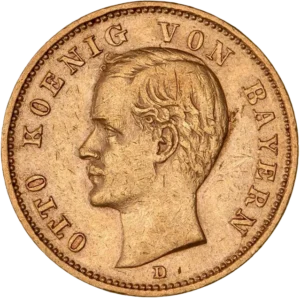 Tête nue d'Otto à gauche.