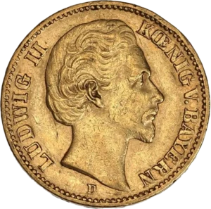 Tête nue de Louis II à droite.