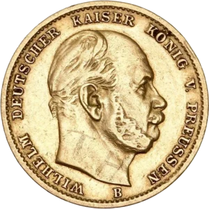 Tête nue de Guillaume de Prusse à droite.