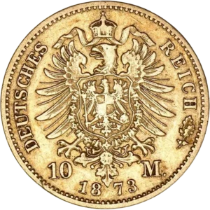 Aigle impérial couronné et décoré d'un blason.