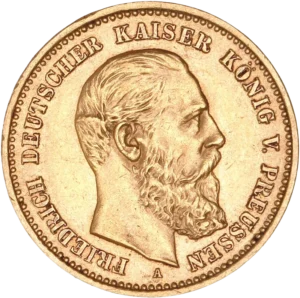 Tête nue de Frédéric de Prusse à droite.