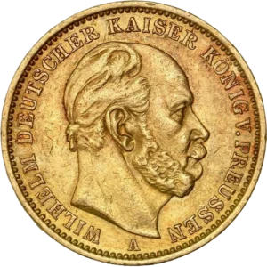Tête nue de Guillaume de Prusse à droite.