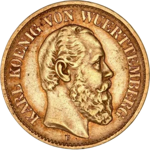 Tête nue de Charles Ier à droite.