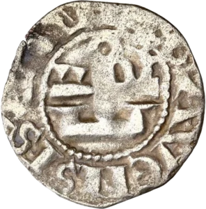 Croix cantonnée d'un alpha et d'un oméga.