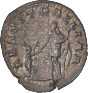 L'empereur relevant l'allégorie de la Gaule.