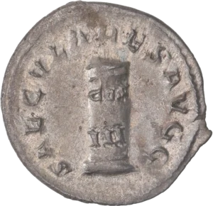 Buste radié, drapé et cuirassé de Philippe Ier à droite.