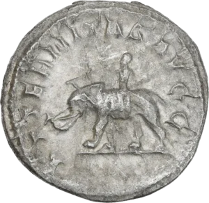 Cornac montant un éléphant.