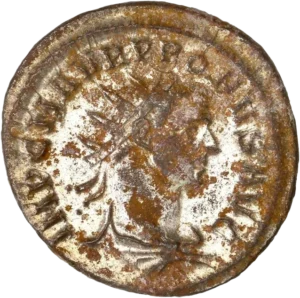 Buste de Probus à droite.