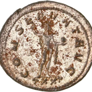 Buste consulaire de Probus à gauche.