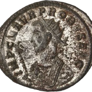 Buste consulaire de Probus à gauche.