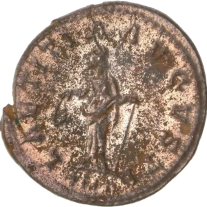 Buste radié et cuirassé de Probus à droite.