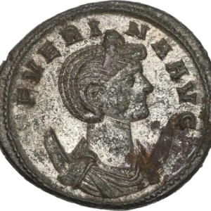 Buste diadémé de Sévèrine à droite.