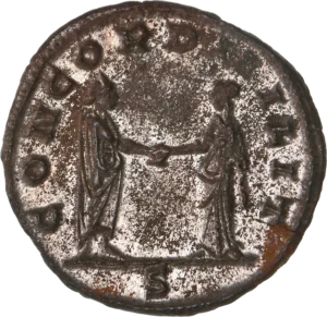 L'empereur serrant la main de la Concorde.