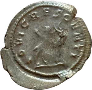 Jupiter assis sur le dos de la chèvre Amalthée.