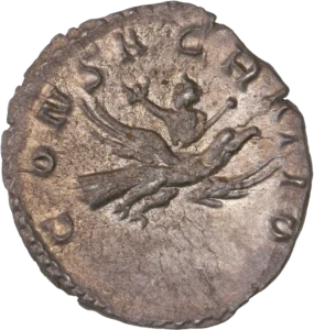 Le jeune césar s'envolant sur un aigle.