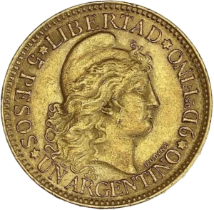 La Liberté, coiffée d'un bonnet phrygien à droite.