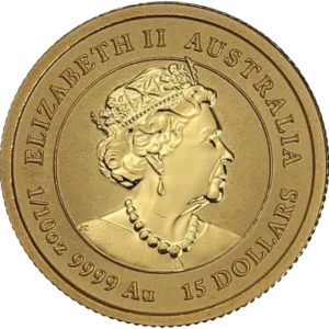 Buste couronne de la reine Elizabeth II à droite.