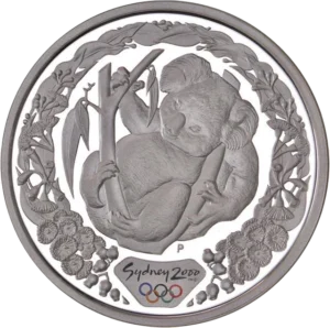 Buste couronné de la reine Elizabeth II à droite.