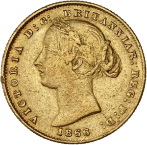 Buste de Victoria laurée à gauche.