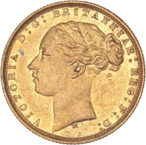 Buste de Victoria à gauche.