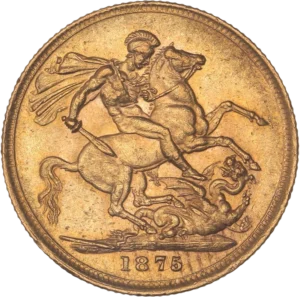 Saint Georges à cheval terrassant le dragon.