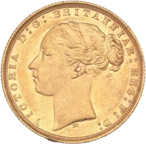 Buste de Victoria à gauche.