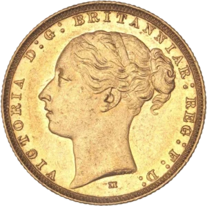 Buste de Victoria à gauche.