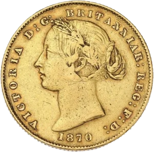 Buste de Victoria laurée à gauche.