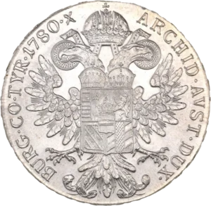 écu sur aigle bicéphale couronné.